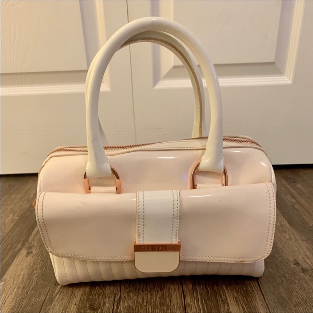 Ted Baker Light Pink & Rose Gold Handbag Bag Purse - Picture 1 of 11